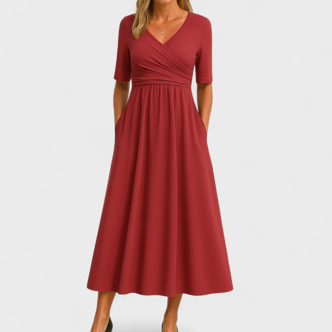 Brygida – Elegant Midi-kjole