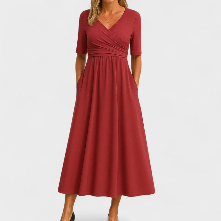 Brygida – Elegant Midi-kjole