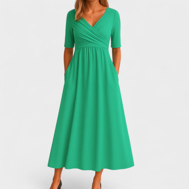 Brygida – Elegant Midi-kjole