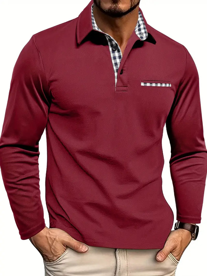 Andreas Polo-shirt med lange ærmer