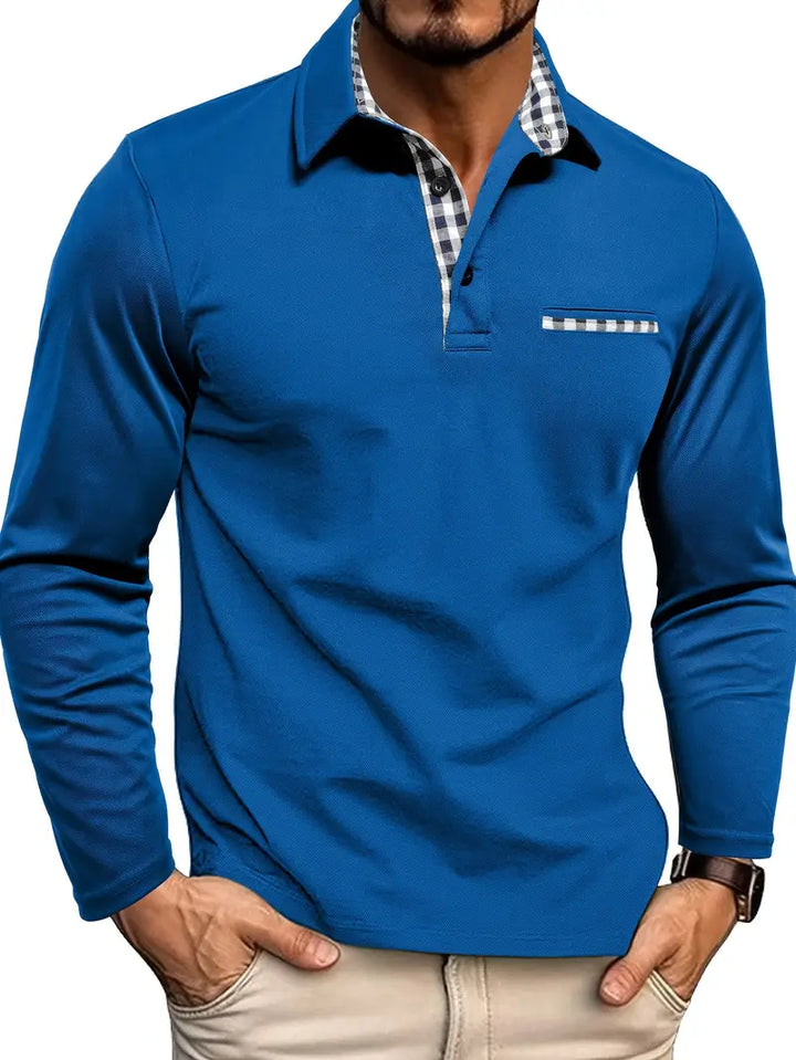 Andreas Polo-shirt med lange ærmer