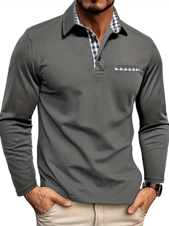 Andreas Polo-shirt med lange ærmer