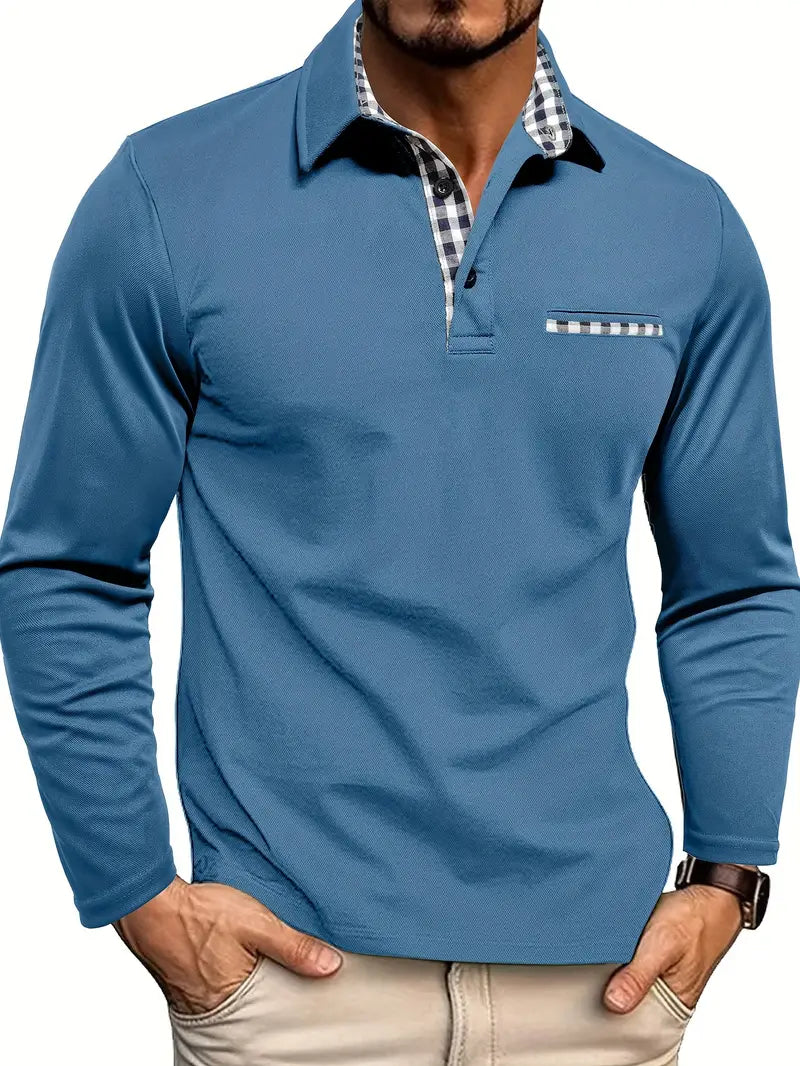 Andreas Polo-shirt med lange ærmer