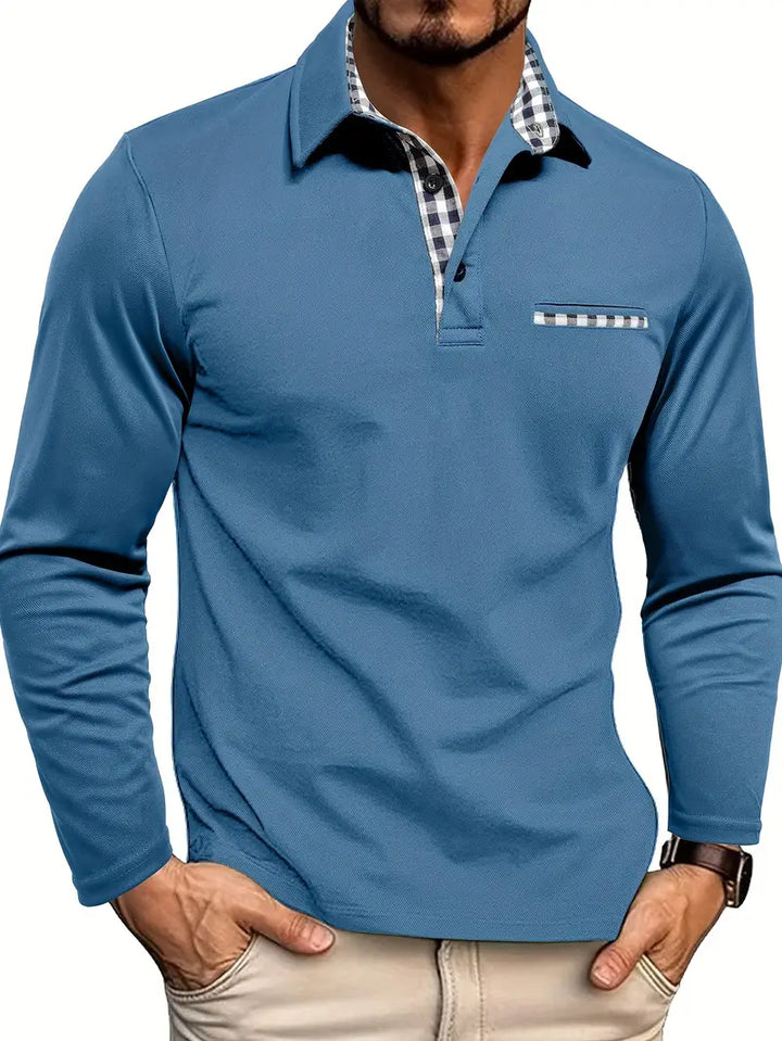 Andreas Polo-shirt med lange ærmer